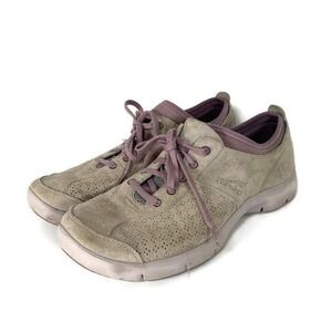 Dansko Sedona Elise Size 42 Suede Upper Walking Shoe Gray Purple Comfort